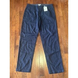 NWT Mens Gant Rugger Cotton Linen Blue Chino Pants 48 32x31